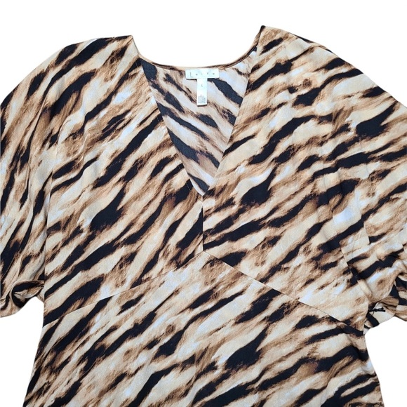 NWT Leith Tan Dale Tigress Mini Dress Animal Print - Picture 2 of 9